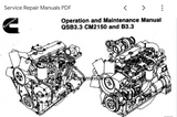 CUMMINS B3.3 & QSB3.3 DIESEL ENGINE SERVICE REPAIR MANUAL DOWNLOAD