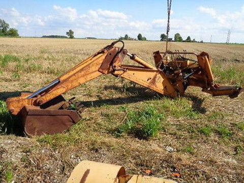 Case Ih 758c Series Backhoe Attachment For D25 D29 D33 D35 D40 D45 Dx25 Dx29 Dx33 Dx35 Dx40 Dx45 Operators And Parts Manual